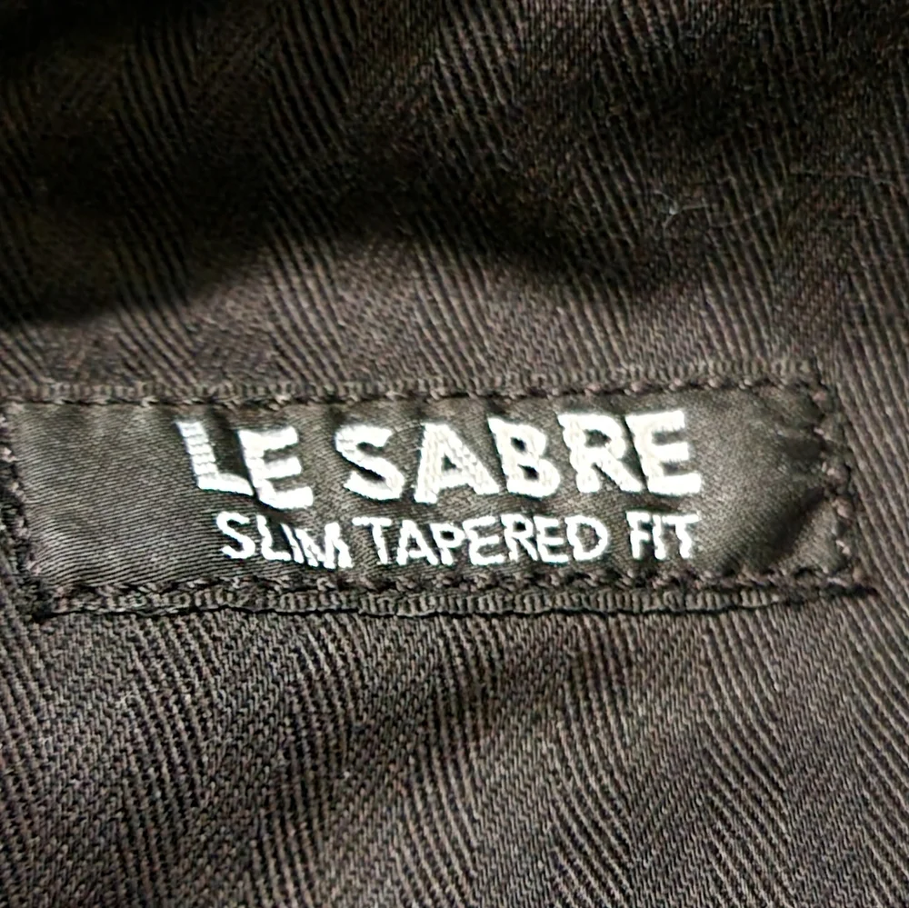 PRPS Le Sabre Stretch-Black Fade Destressed Parchwork Slim Fit Size 34